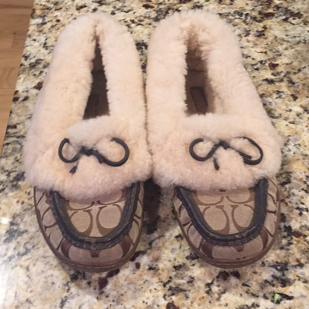 Coach moccasins, women's size 8. Gently used.